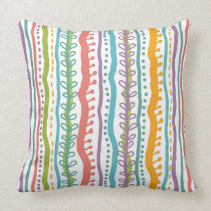 Abstraktes Streifen-Vertikale-Muster Kissen