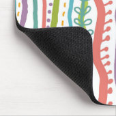 Abstraktes Streifen-Vertikale-Muster Mousepad (Ecke)