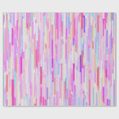 Abstraktes Streifenmuster des rosa aquamarinen Geschenkpapier (Flach)