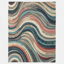 Abstraktes Stripdesign Fleecedecke