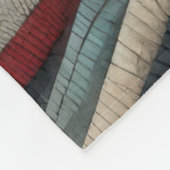 Abstraktes Stripdesign Fleecedecke (Ecke)