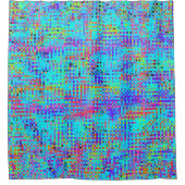 Abstraktes strukturiertes Chaos Duschvorhang (Vorderseite)