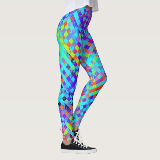 Abstraktes strukturiertes Chaos Leggings (Rechts)