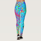 Abstraktes strukturiertes Chaos Leggings (Rückseite)