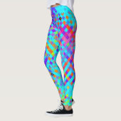 Abstraktes strukturiertes Chaos Leggings (Links)
