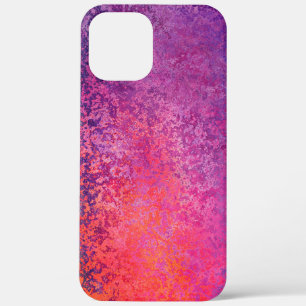 Abstraktes strukturiertes Design in Rosa und Lila Case-Mate iPhone Hülle