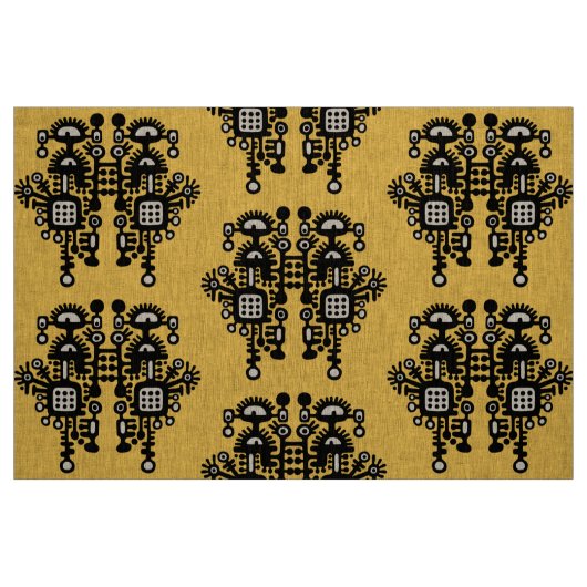 Abstraktes Strukturmuster - Schwarz/Weiß Stoff (Fat Quarter (45,7 x 55,9 cm))