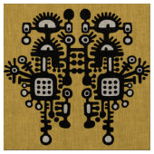Abstraktes Strukturmuster - Schwarz/Weiß Stoff (Muster)