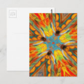 Abstraktes Südwestdesign Postkarte (Vorne/Hinten)