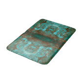 Abstraktes südwestliches Muster Türkis-aquamarines Badematte (Schrägansicht)