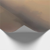 Abstraktes Sunset-Landschaft Geschenkpapier – Warm (Ecke)