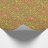 abstraktes "Sunshine"-Muster in orange und gelb Geschenkpapier (Ecke)