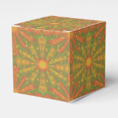 abstraktes "Sunshine"-Muster in orange und gelb Geschenkschachtel (Vorderseite)