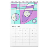 Abstraktes Surfen im Kalender 2023 (Feb 2027)