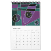 Abstraktes Surfen im Kalender 2023 (Jan 2027)