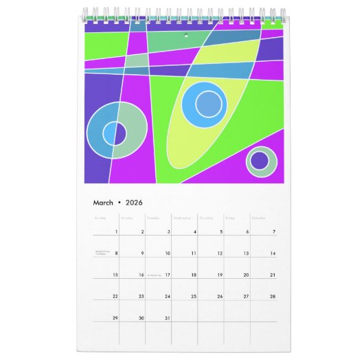 Abstraktes Surfen im Kalender 2023 (Mär 2026)