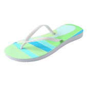 Abstraktes Surfen in Pastellblau Badesandalen (Schrägansicht)