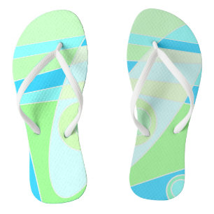 Abstraktes Surfen in Pastellblau Badesandalen