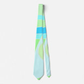 Abstraktes Surfen in Pastellblau Krawatte (Vorderseite)