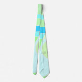 Abstraktes Surfen in Pastellblau Krawatte (Rückseite)
