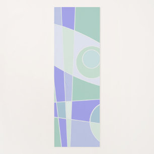 Abstraktes Surfen Lila Green Yoga Mat Yogamatte