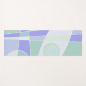 Abstraktes Surfen Lila Green Yoga Mat Yogamatte (Vorderseite (Horizontal))