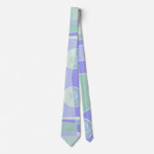 Abstraktes Surfen Lila grün Krawatte (Vorderseite)