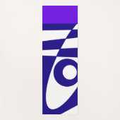 Abstraktes Surfen - Lila Navy Blau Yogamatte (Vorderseite)