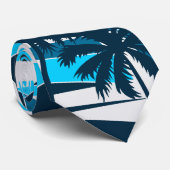 Abstraktes Surfmuster Krawatte (Gerollt)