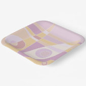 Abstraktes Surfpfirsich aus Papierplatte Pappteller (Gewinkelt)