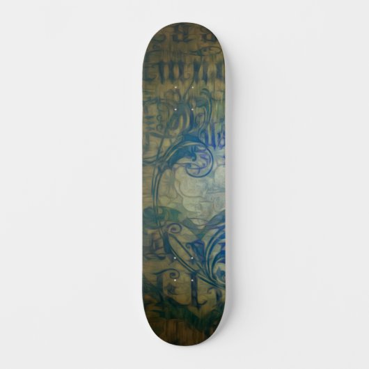 Abstraktes Swirl-Skateboard-Deck Skateboard (Vorderseite)