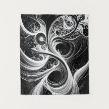 Abstraktes Swirling Mini-Netzwerk-Tapestry
