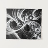 Abstraktes Swirling Mini-Netzwerk-Tapestry Wandteppich (Vorderseite (Horizontal))