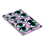 Abstraktes Symbol für das Bergauge Notizblock (Rechte Seite)