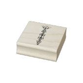 Abstraktes Symbol (Scepter) Gummistempel (Stempel)