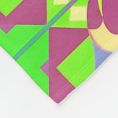 Abstraktes symmetrisches Design Fleecedecke (Ecke)