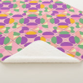 Abstraktes symmetrisches Design Sherpadecke (3/4)