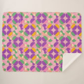 Abstraktes symmetrisches Design Sherpadecke (Vorderseite (Horizontal))