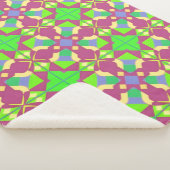 Abstraktes symmetrisches Design Sherpadecke (3/4)