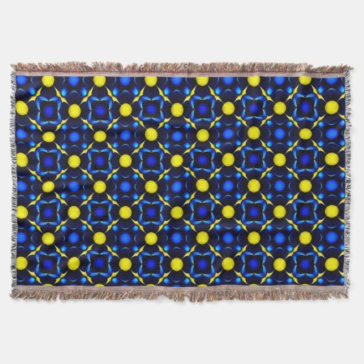 Abstraktes symmetrisches geometrisches Muster Decke (Vorderseite)