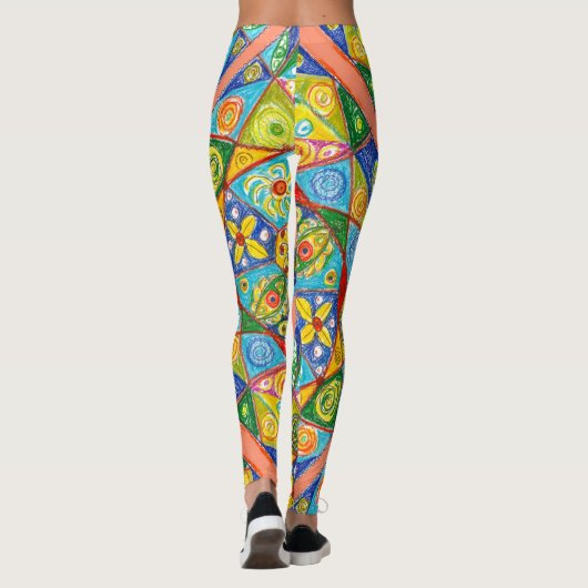 Abstraktes System Leggings (Rückseite)