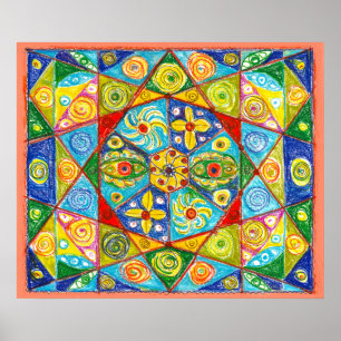 Abstraktes System Poster