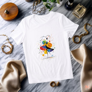 Abstraktes Tänzer T-Shirt Farbige künstlerische Tri-Blend Shirt
