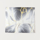 Abstraktes Tapestry mit glühender Energiestruktur Wandteppich (Vorderseite (Horizontal))