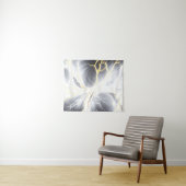 Abstraktes Tapestry mit glühender Energiestruktur Wandteppich (Beispiel (Horizontal))