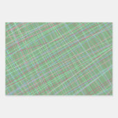 Abstraktes Tartan-Muster Geschenkpapier Set (Vorderseite 3)