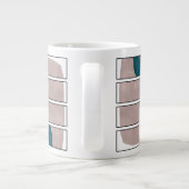 Abstraktes Tassendesign Jumbo-Tasse (Rückseite)