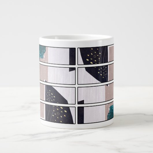 Abstraktes Tassendesign Jumbo-Tasse (Vorderseite)