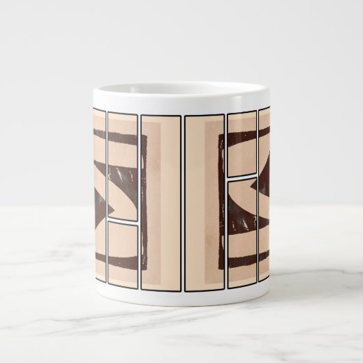 Abstraktes Tassendesign Jumbo-Tasse (Vorderseite)