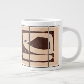 Abstraktes Tassendesign Jumbo-Tasse (Rechts)